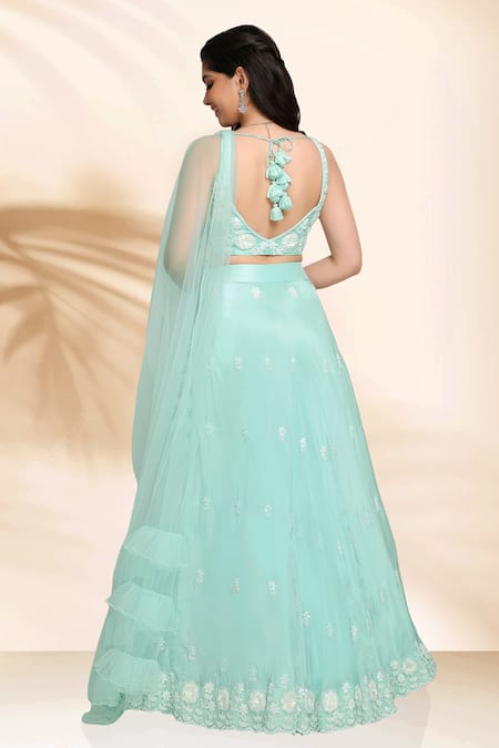 Sanjana Thakur Hand Embroidered Lehenga Set 