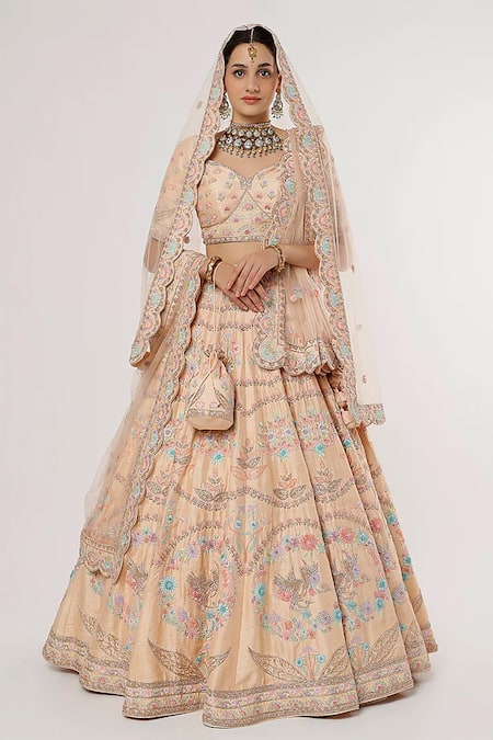 Sanjana Thakur Raw Silk Hand Embroidered Potli Bag 