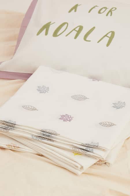 Buy Masaya Purple Hypoallergenic Cotton Hand Block Printed K For Koala Bedsheet Set Online at Aza Fashions Buy_Masaya_Purple Hypoallergenic Cotton Hand Block Printed K For Koala Bedsheet Set_Online_at_Aza_Fashions