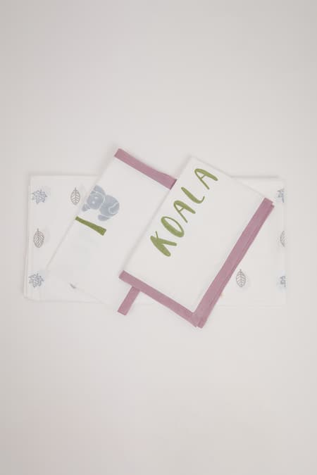 Shop Masaya Purple Hypoallergenic Cotton Hand Block Printed K For Koala Bedsheet Set Online at Aza Fashions Shop_Masaya_Purple Hypoallergenic Cotton Hand Block Printed K For Koala Bedsheet Set_Online_at_Aza_Fashions