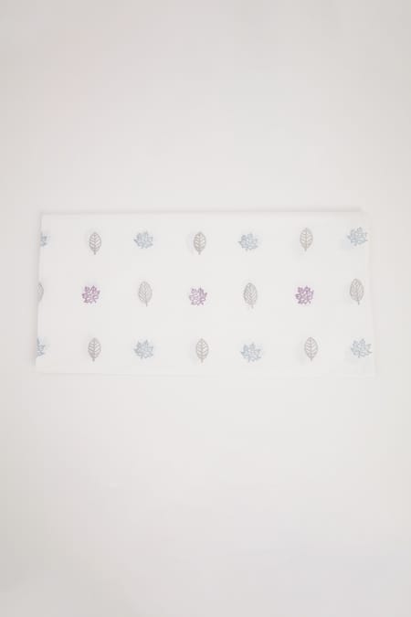 Masaya Purple Hypoallergenic Cotton Hand Block Printed K For Koala Bedsheet Set at Aza Fashions Masaya_Purple Hypoallergenic Cotton Hand Block Printed K For Koala Bedsheet Set_at_Aza_Fashions