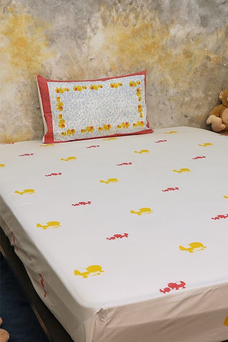 Masaya Baby Elle Hand Block Print Bed Set 