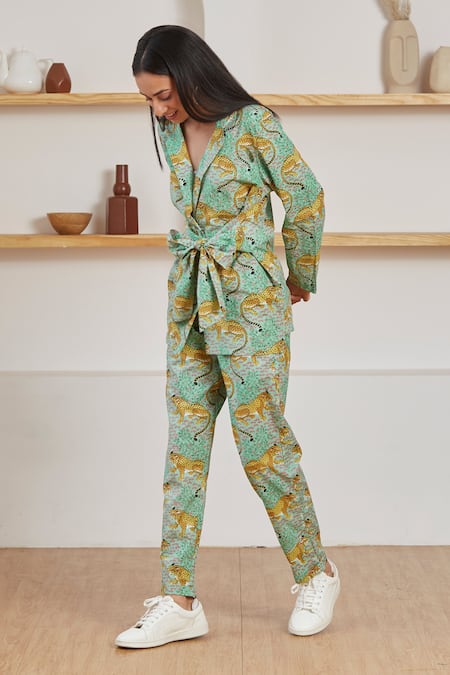 Label Kheerganga Baagh & Floral Print Woven Co-ord Set 