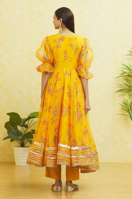 Samyukta Singhania Floral Print Anarkali Set 