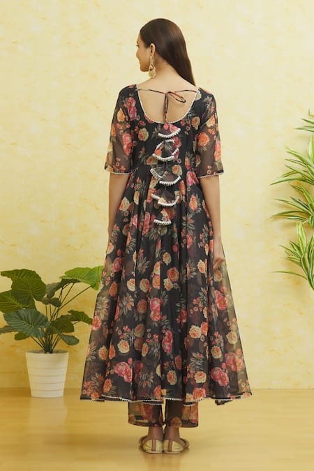 Samyukta Singhania Floral Print Anarkali Pant Set 