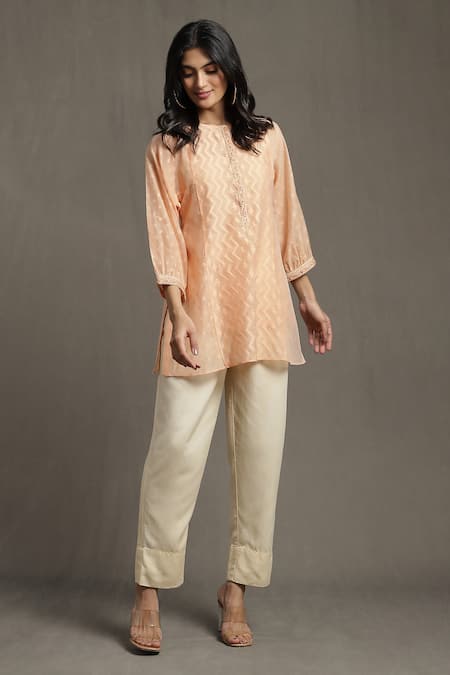 Ritu Kumar Geometric Pattern Short Kurta 