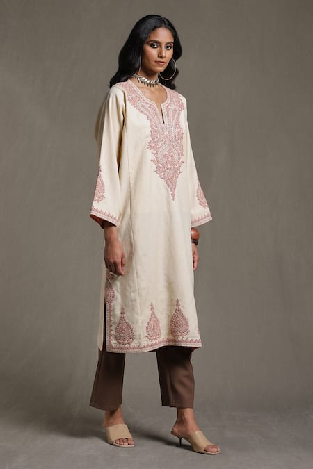 Ritu Kumar Dori Work Kaftan With Inner 