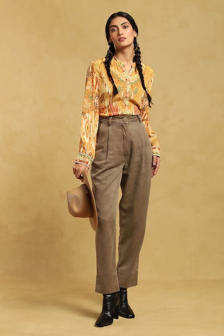 Ritu Kumar Paisley Print Button Down Shirt 