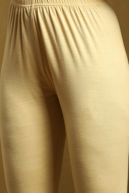 Ritu Kumar Beige Viscose, Chiffon, Lycra Sequins Round Neck Floral Print A-line Kurta Set at Aza Fashions Ritu Kumar_Beige Viscose, Chiffon, Lycra Sequins Round Neck Floral Print A-line Kurta Set_at_Aza_Fashions