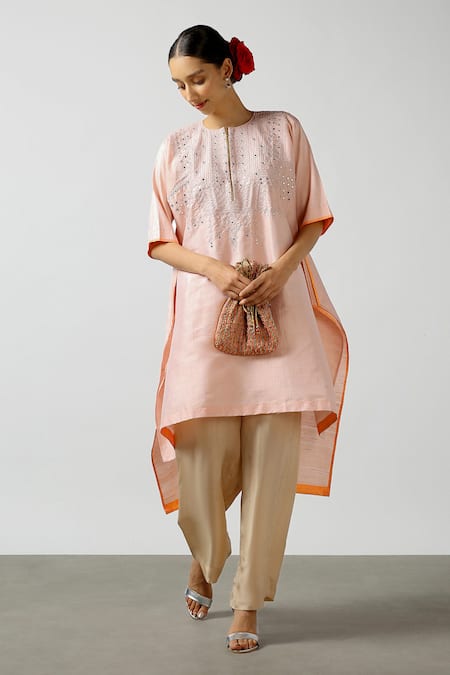 Latha Puttanna Asymmetric Kurta & Pant Set 