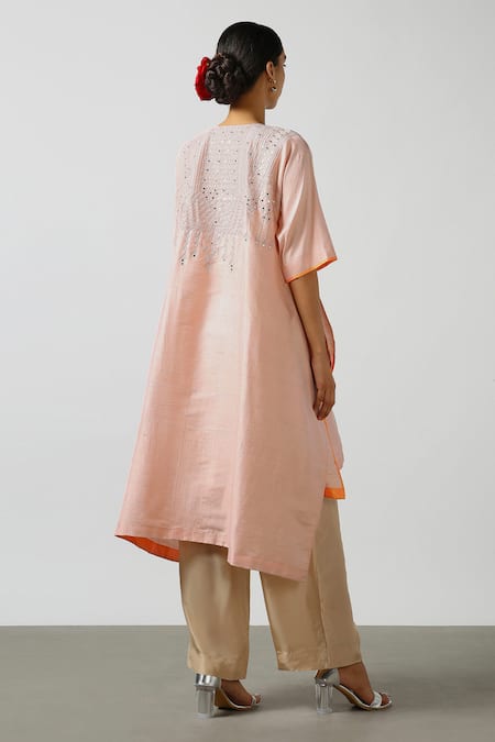 Latha Puttanna Asymmetric Kurta & Pant Set 