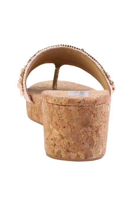 Fuchsia by aashaka mehta Multi Color Sequins Pop Slider Wedges Online at Aza Fashions Fuchsia by aashaka mehta_Multi Color Sequins Pop Slider Wedges _Online_at_Aza_Fashions