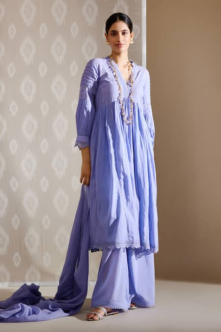 Bunka Sanam Pleated Lace Tunic 