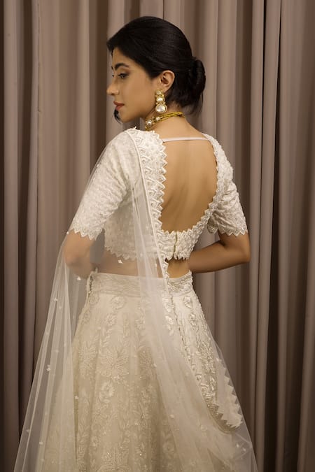 Shloka Sudhakar Floral Embroidered Bridal Lehenga Set 