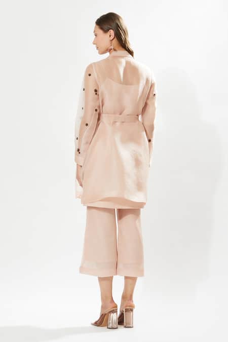 Meadow Lovebird Silk Organza Kurta Set 