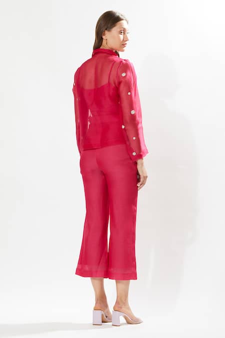 Meadow La Vie Silk Organza Pant Set 