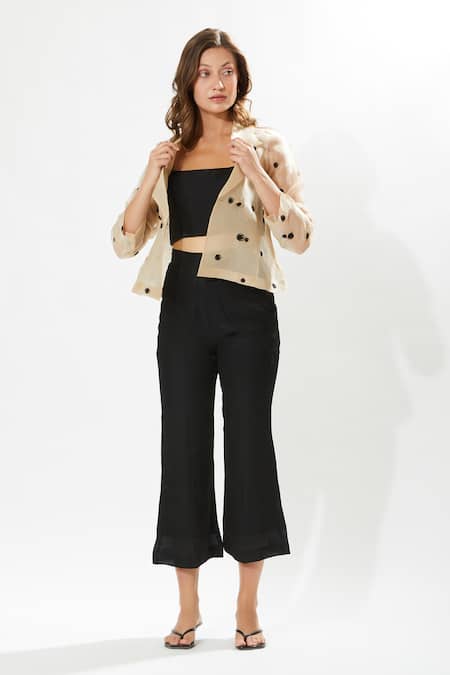 Meadow Madison Embroidered Jacket Pant Set 