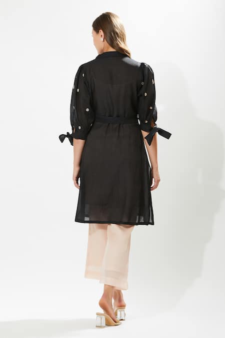 Meadow Moonflower Floral Embroidered Kurta Set 