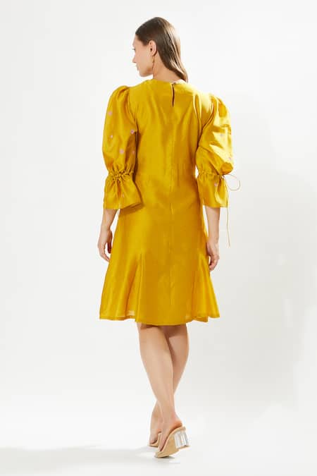 Meadow Provence Rose Embroidered Dress 