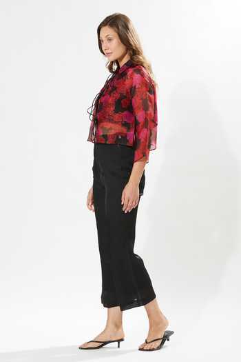 Meadow Rosa Print Tie-Up Jacket & Top Set 