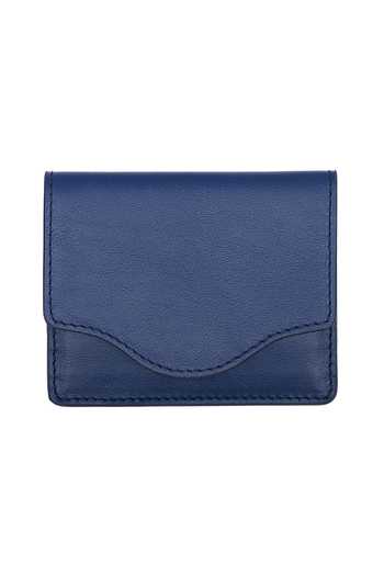 Buy Blue Curve Pattern Rectangle Card Holder by Aranyani Online at Aza ...