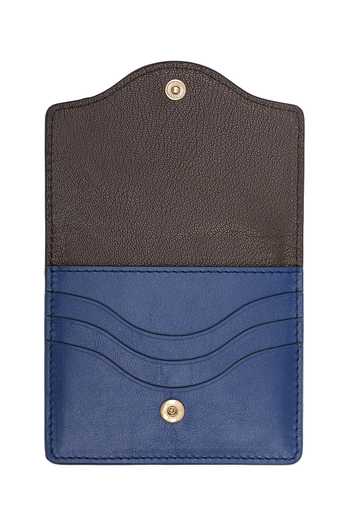 Buy Blue Curve Pattern Rectangle Card Holder by Aranyani Online at Aza ...