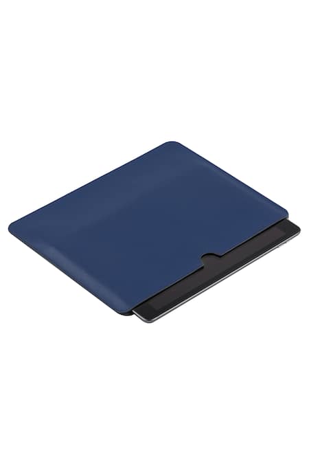 Aranyani Blue Plain Rectangle Shaped Ipad Sleeve