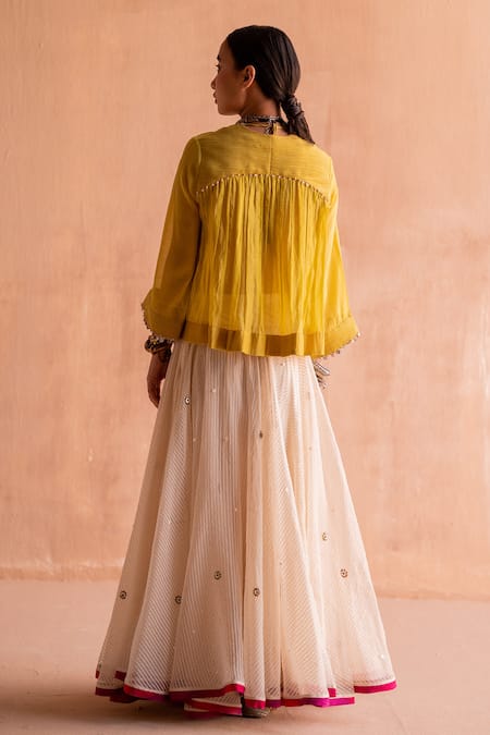 Swatti Kapoor Darsh Handwoven Embroidered Lehenga Skirt 