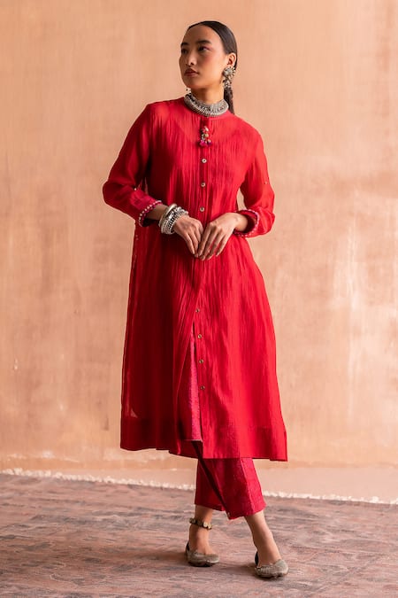 Swatti Kapoor Prema Chanderi Shirt Tunic 