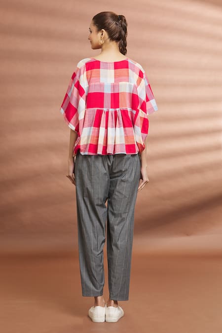 Naintara Bajaj Pleated Asymmetric Top 