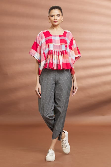 Naintara Bajaj Striped Straight Pant 