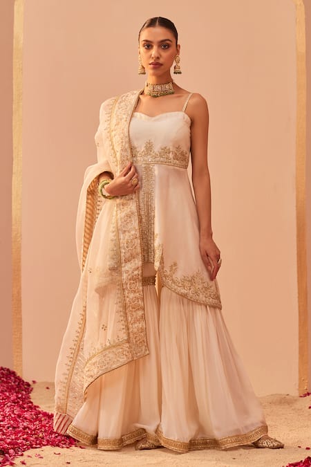 Sheetal Batra Tahira Embroidered Kurta Gharara Set 