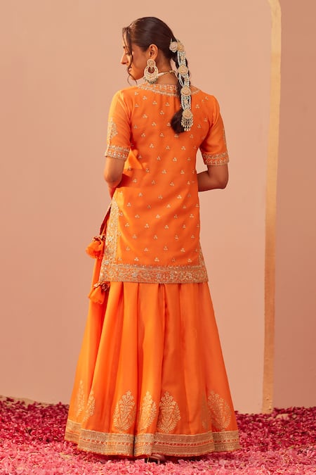 Sheetal Batra Faaiza Silk Chanderi Lehenga Set 