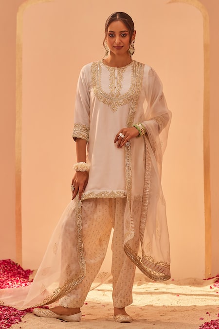 Sheetal Batra Nafisah Yoke Embroidered Kurta Salwar Set 