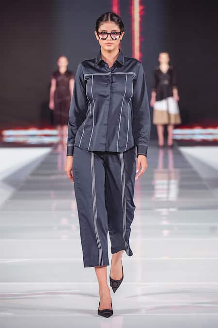 Escape By Aishwarya Kantha Work Solid Shirt 