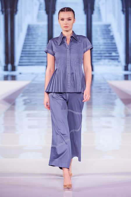 Escape By Aishwarya Pleat Me Up Kantha Work Shirt 