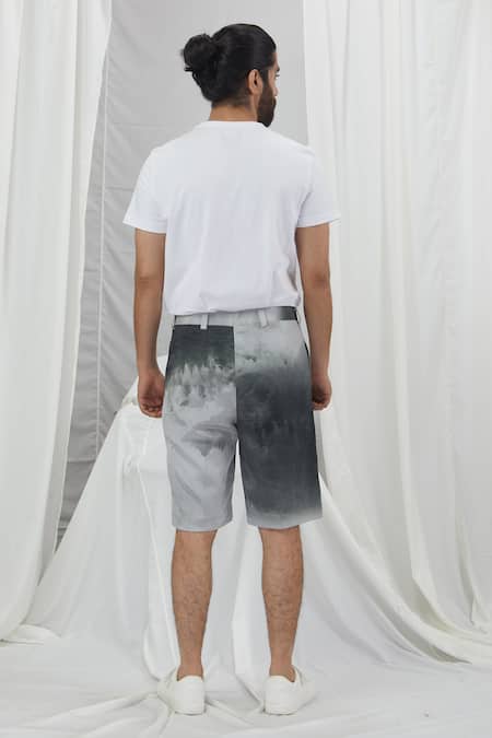 Nirmooha Placement Geometric Hand Embroidered T-Shirt 