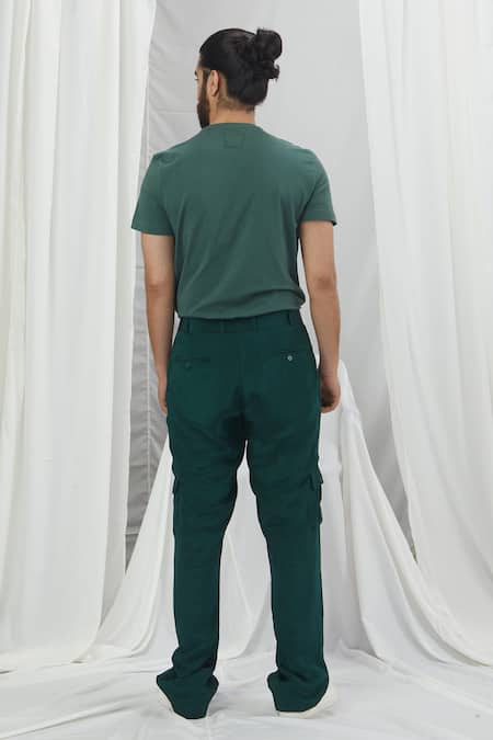 Nirmooha Placement Geometric Hand Embroidered Tee 