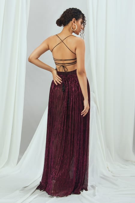 Nirmooha Criss Cross Back Gown 