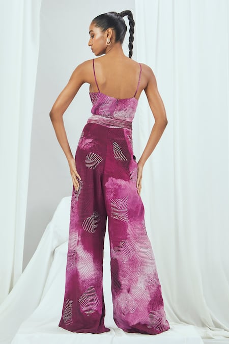 Nirmooha Abstract Print Jumpsuit 