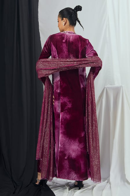 Nirmooha Blotch Print Anarkali Set 