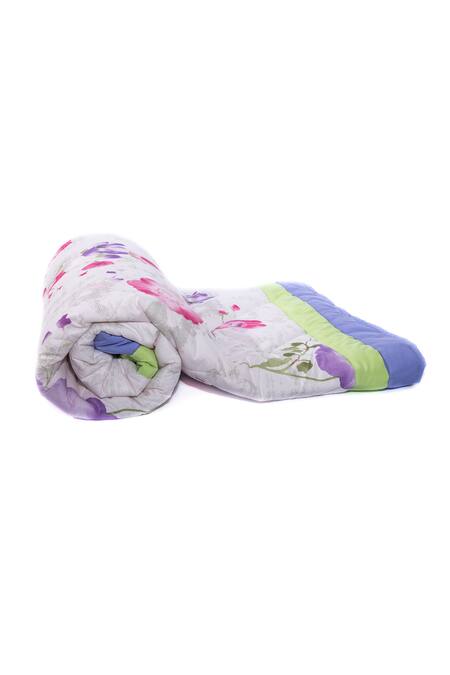 Shop_Cocobee_Multi Color Cotton Printed Flower Quilt _at_Aza_Fashions