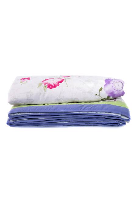 Cocobee_Multi Color Cotton Printed Flower Quilt _Online_at_Aza_Fashions