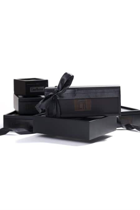 Shop_Cosa Nostraa_Gold Ark Peace Carved Buttons - Set 5 _Online_at_Aza_Fashions