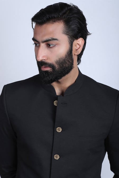 Cosa Nostraa Gold Cut Work Regal Rose Carved Buttons - Set Of 13 Online at Aza Fashions Cosa Nostraa_Gold Cut Work Regal Rose Carved Buttons - Set Of 13 _Online_at_Aza_Fashions