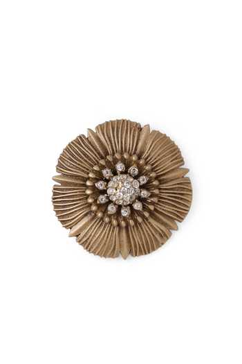 Buy_Cosa Nostraa_Gold Flower Carved Buttons - Set Of 7 _Online_at_Aza_Fashions