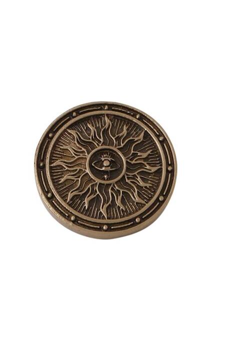 Buy Cosa Nostraa Gold Radiant Dawn Carved Buttons - Set Of 5 Online at Aza Fashions Buy_Cosa Nostraa_Gold Radiant Dawn Carved Buttons - Set Of 5 _Online_at_Aza_Fashions