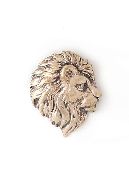 Cosa Nostraa Gold The Lion Judah Buttons - Set 13 Online at Aza Fashions Cosa Nostraa_Gold The Lion Judah Buttons - Set 13 _Online_at_Aza_Fashions