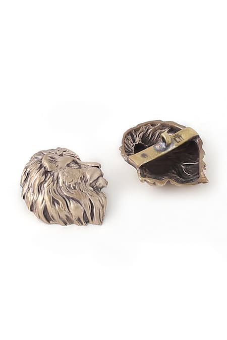Buy Cosa Nostraa Gold The Lion Judah Buttons - Set 13 Online at Aza Fashions Buy_Cosa Nostraa_Gold The Lion Judah Buttons - Set 13 _Online_at_Aza_Fashions