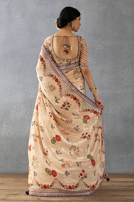 Sia Kashmir Silk Saree (Badami) – PROLISMA